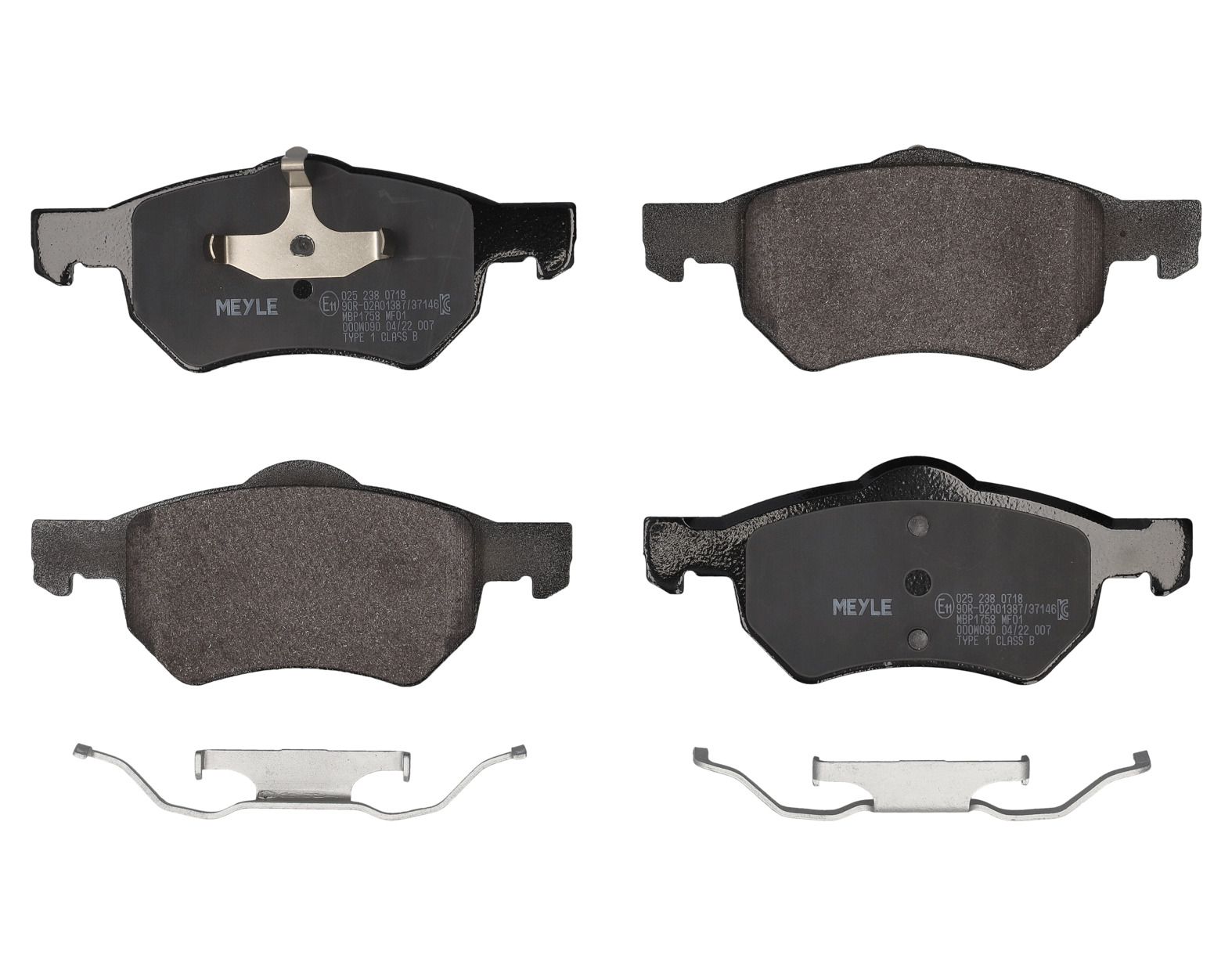 MEYLE Bremseklodser 0252380718 foraksel for DODGE CHRYSLER