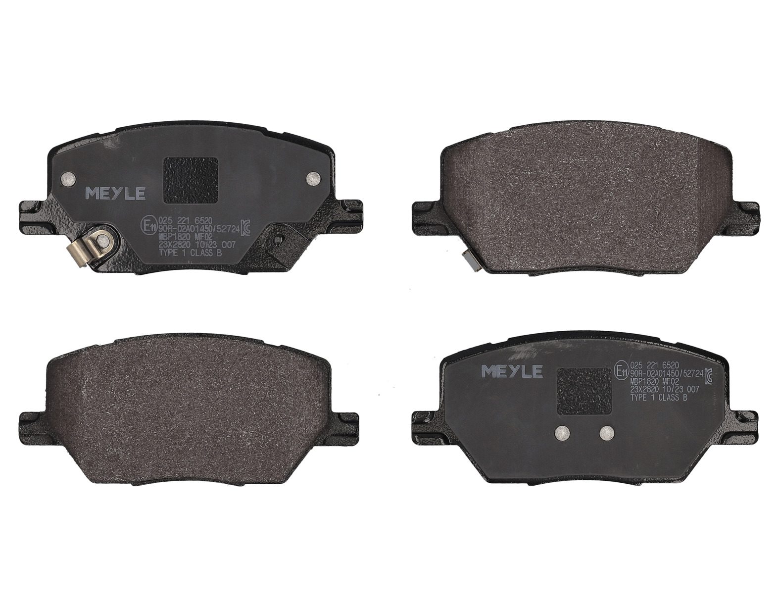 MEYLE Bremseklodser 0252216520 foraksel for JEEP ALFA ROMEO