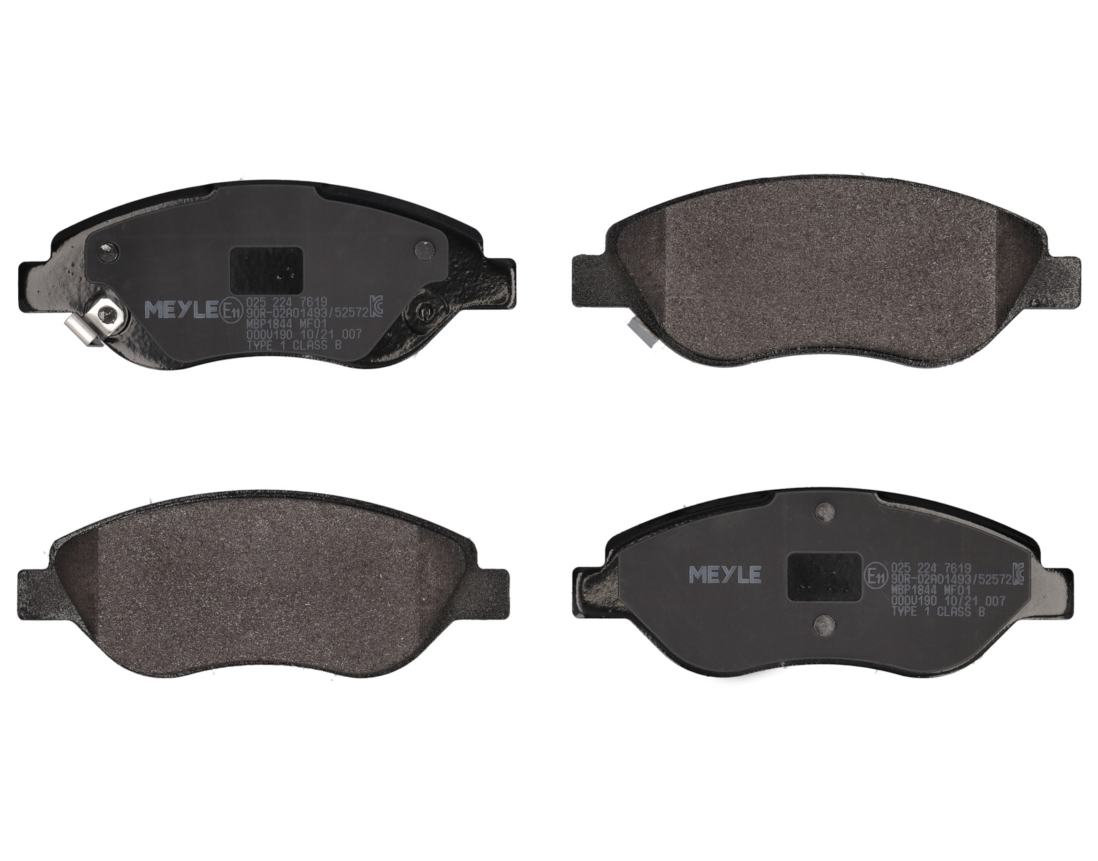 MEYLE Bremseklodser 0252247619 foraksel for FIAT