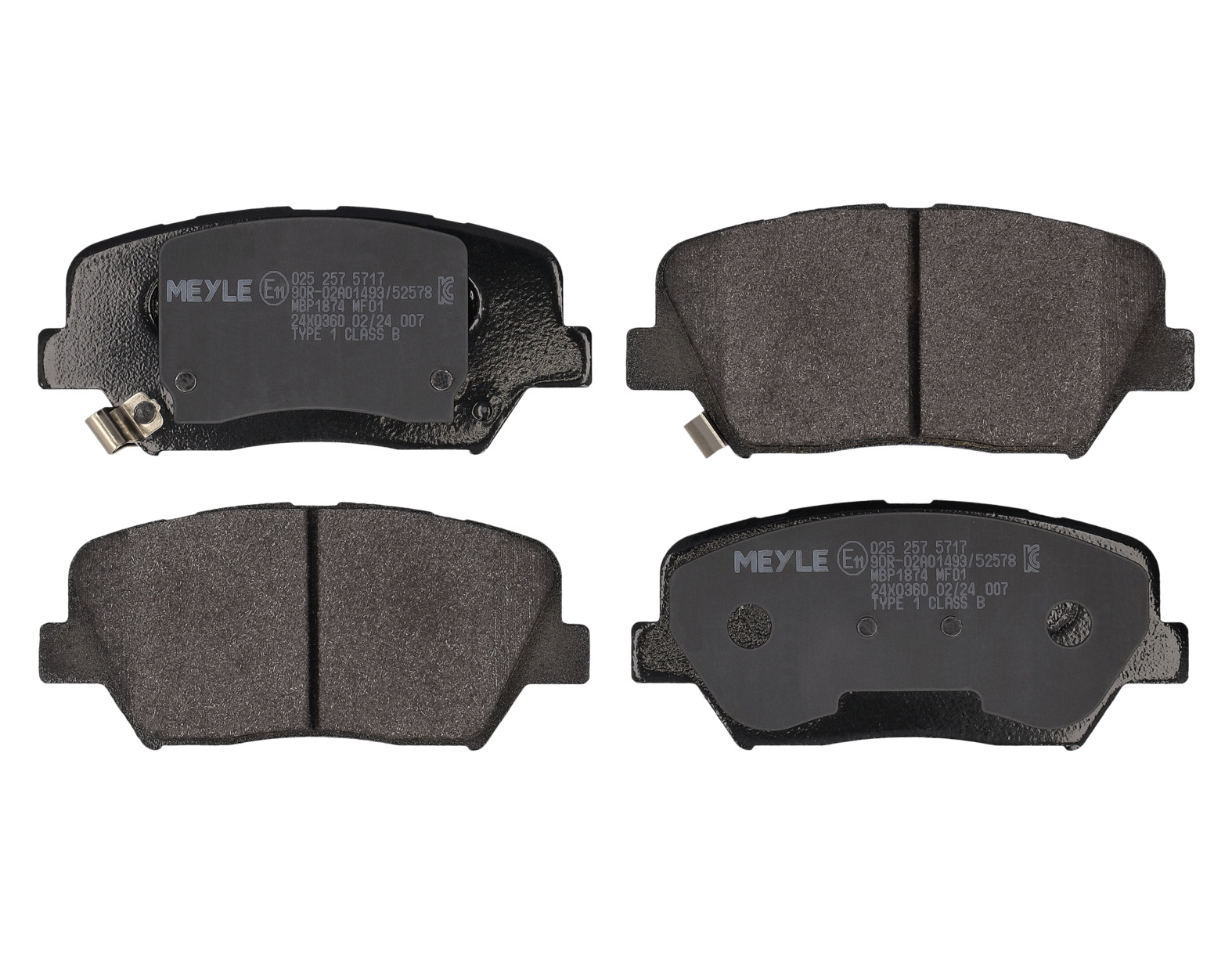 MEYLE Bremseklodser 0252575717 foraksel for HYUNDAI KIA