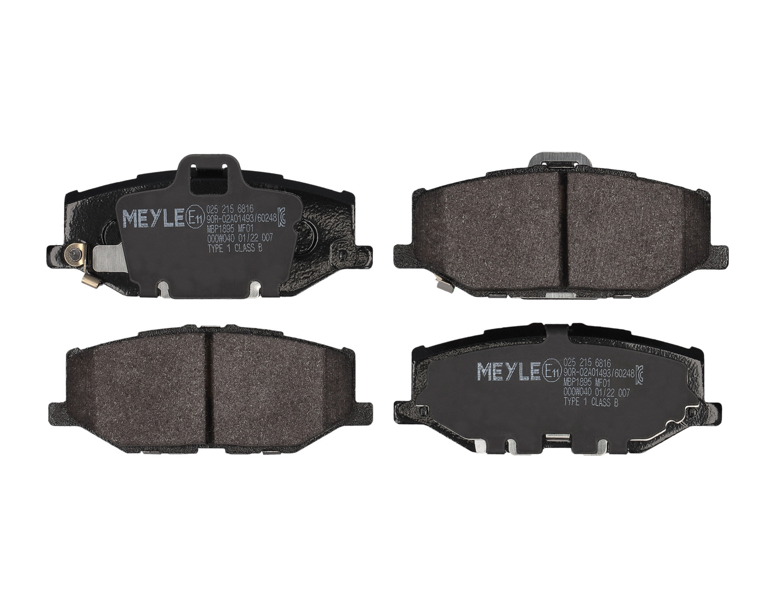 MEYLE Bremseklodser 0252156816 foraksel for SUZUKI