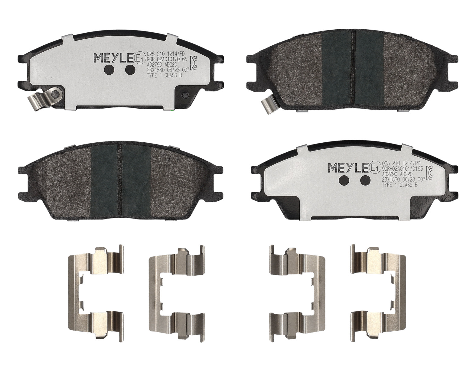 MEYLE Bremseklodser 0252101214pd foraksel for HONDA HYUNDAI