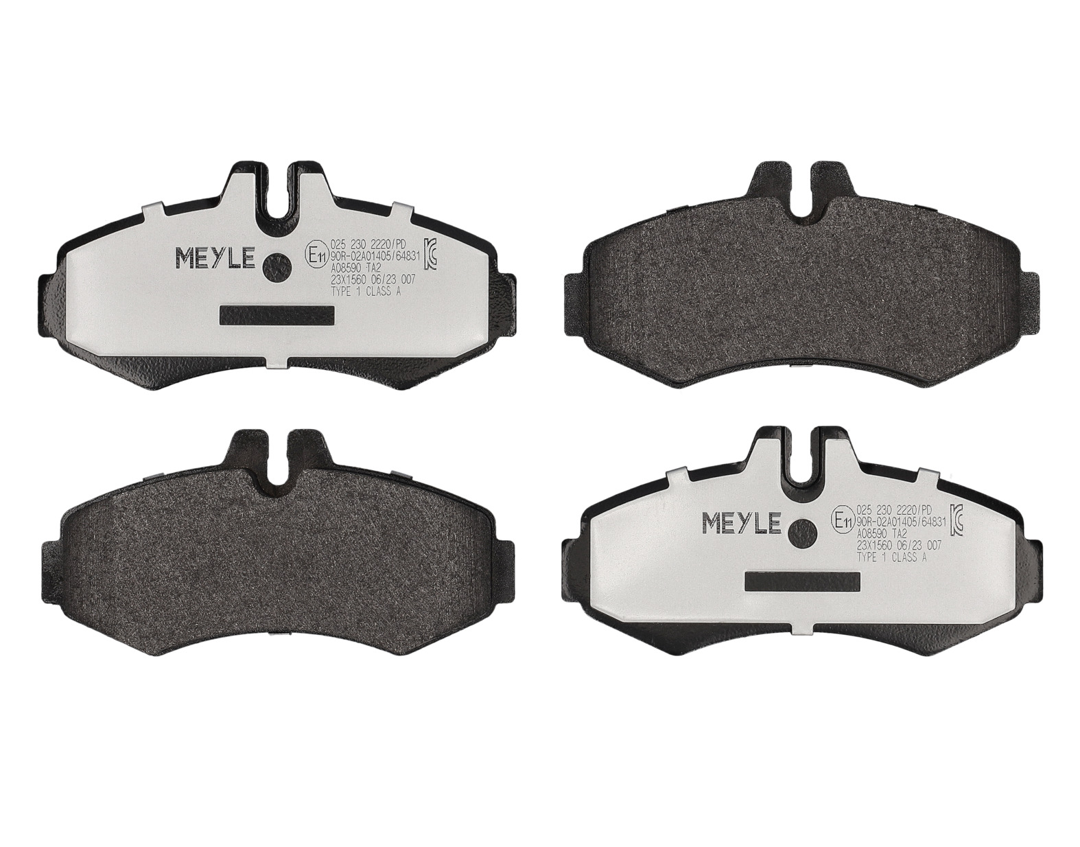 MEYLE Bremseklodser 0252302220pd foraksel for MERCEDES-BENZ