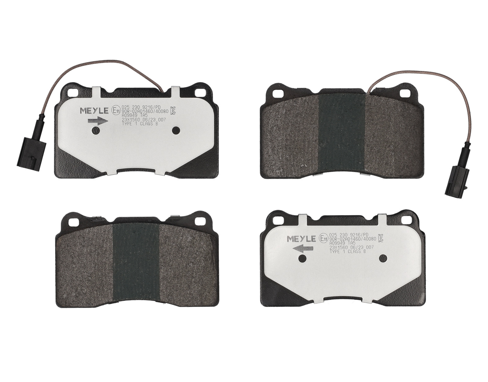 MEYLE Bremseklodser 0252309216pd foraksel for ALFA ROMEO LANCIA