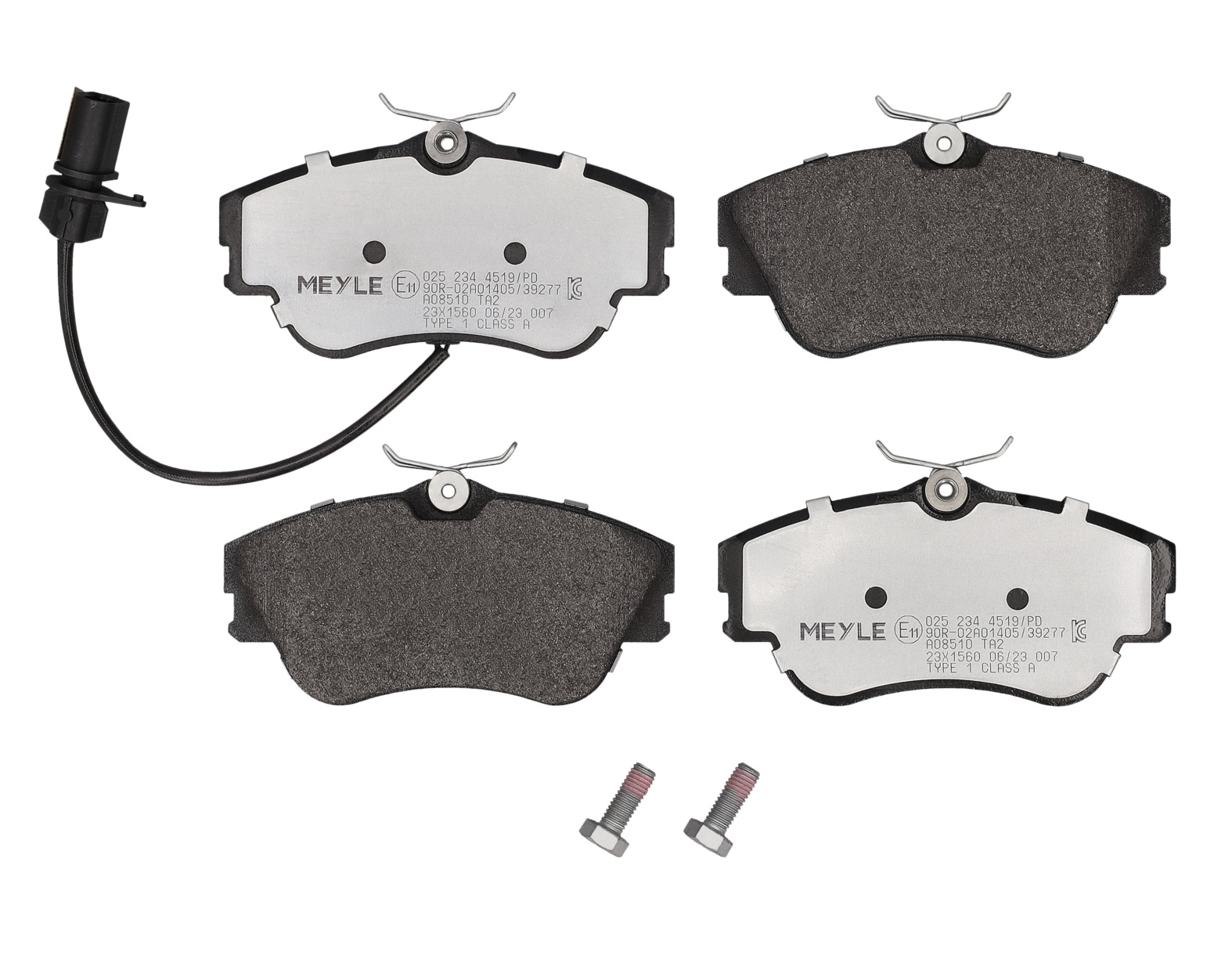 MEYLE Bremseklodser 0252344519pd foraksel for VW