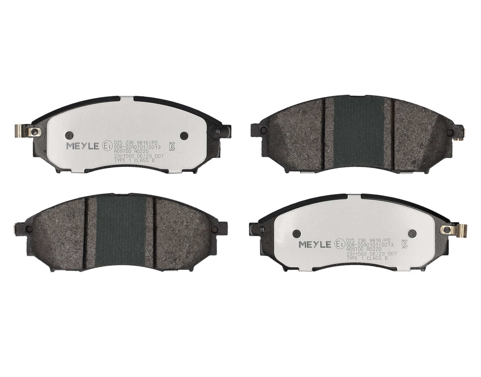 MEYLE Bremseklodser 0252369816pd foraksel for NISSAN INFINITI RENAULT