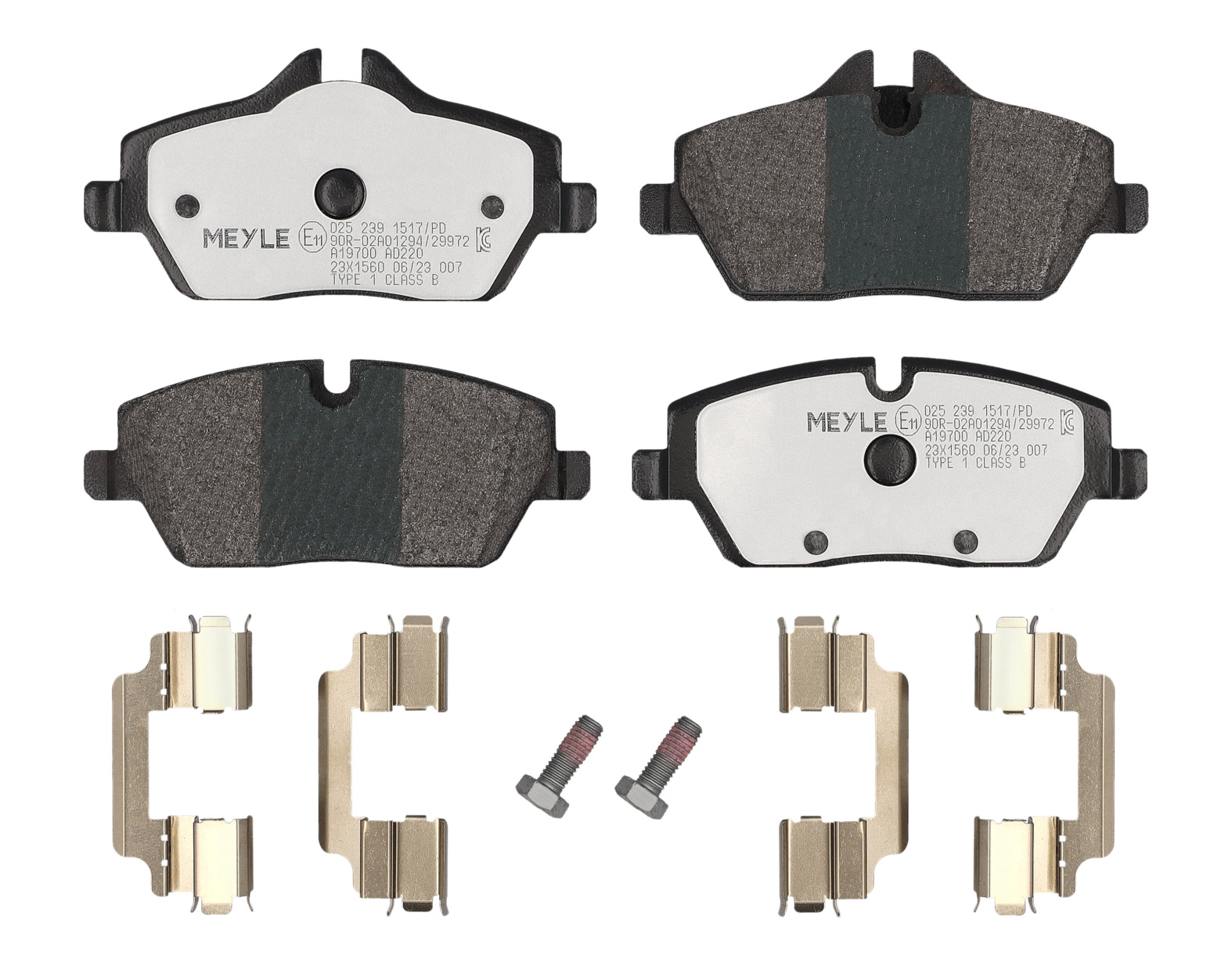 MEYLE Bremseklodser 0252391517pd foraksel for BMW MINI