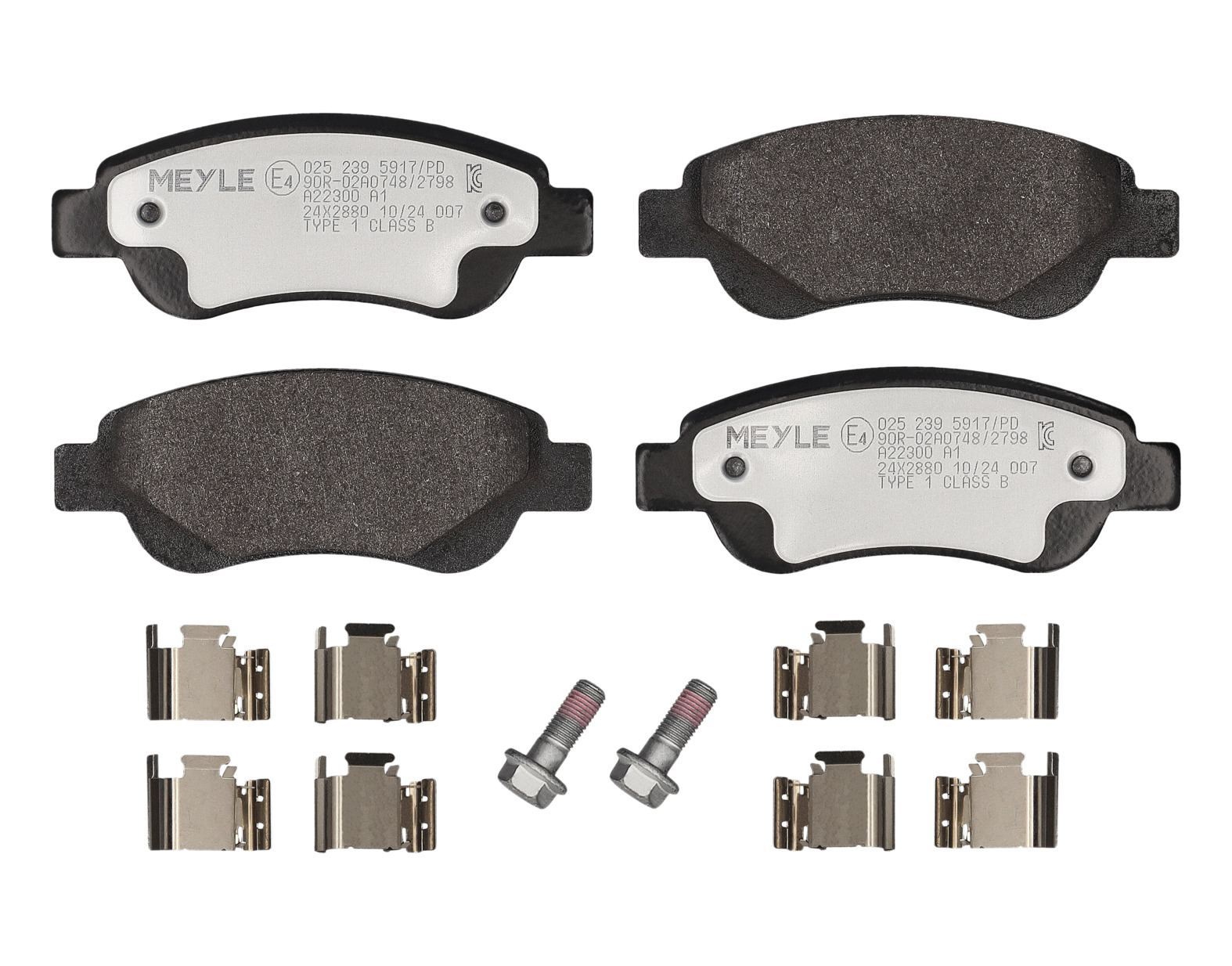 MEYLE Bremseklodser 0252395917pd foraksel for PEUGEOT CITROËN TOYOTA