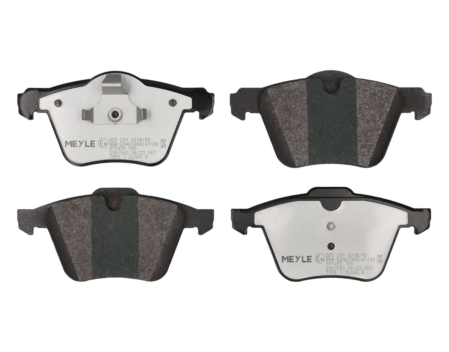 MEYLE Bremseklodser 0252414218pd foraksel for FORD VOLVO