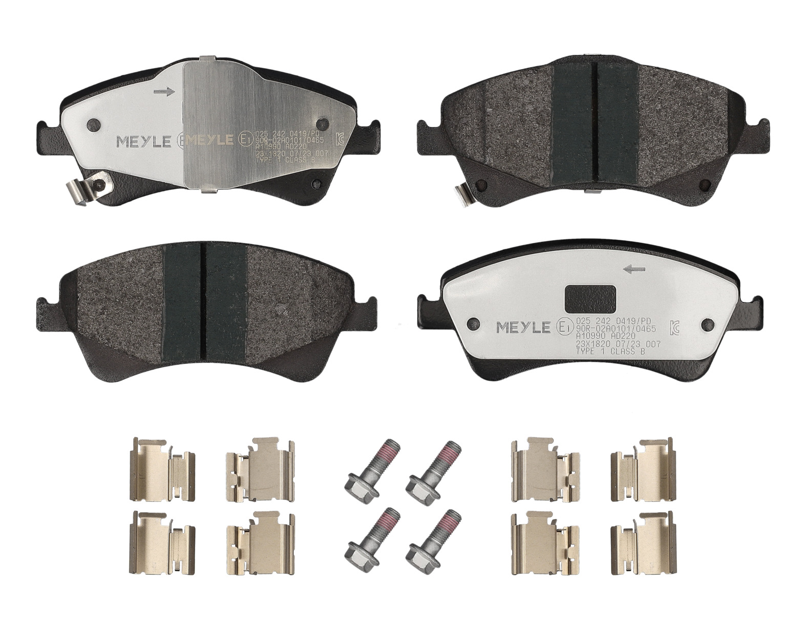 MEYLE Bremseklodser 0252420419pd foraksel for TOYOTA