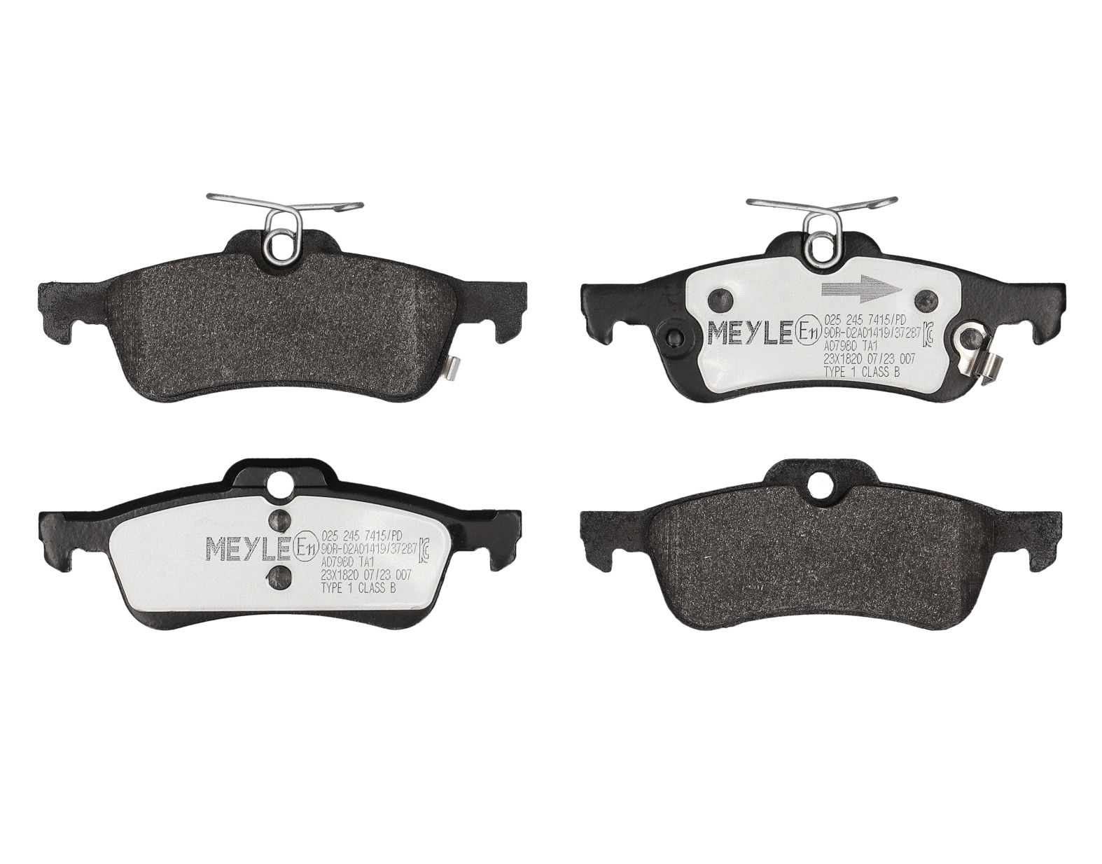 MEYLE Bremseklodser 0252457415pd bagaksel for DAIHATSU TOYOTA HONDA