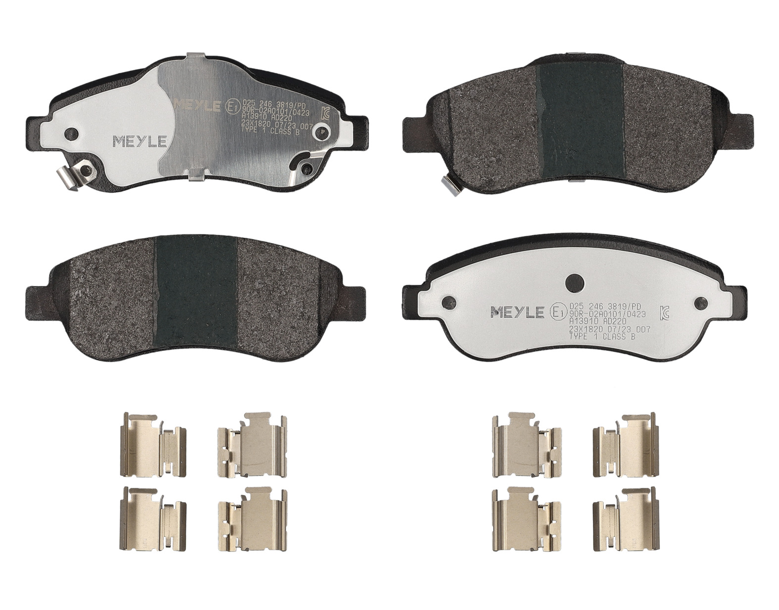 MEYLE Bremseklodser 0252463819pd foraksel for HONDA