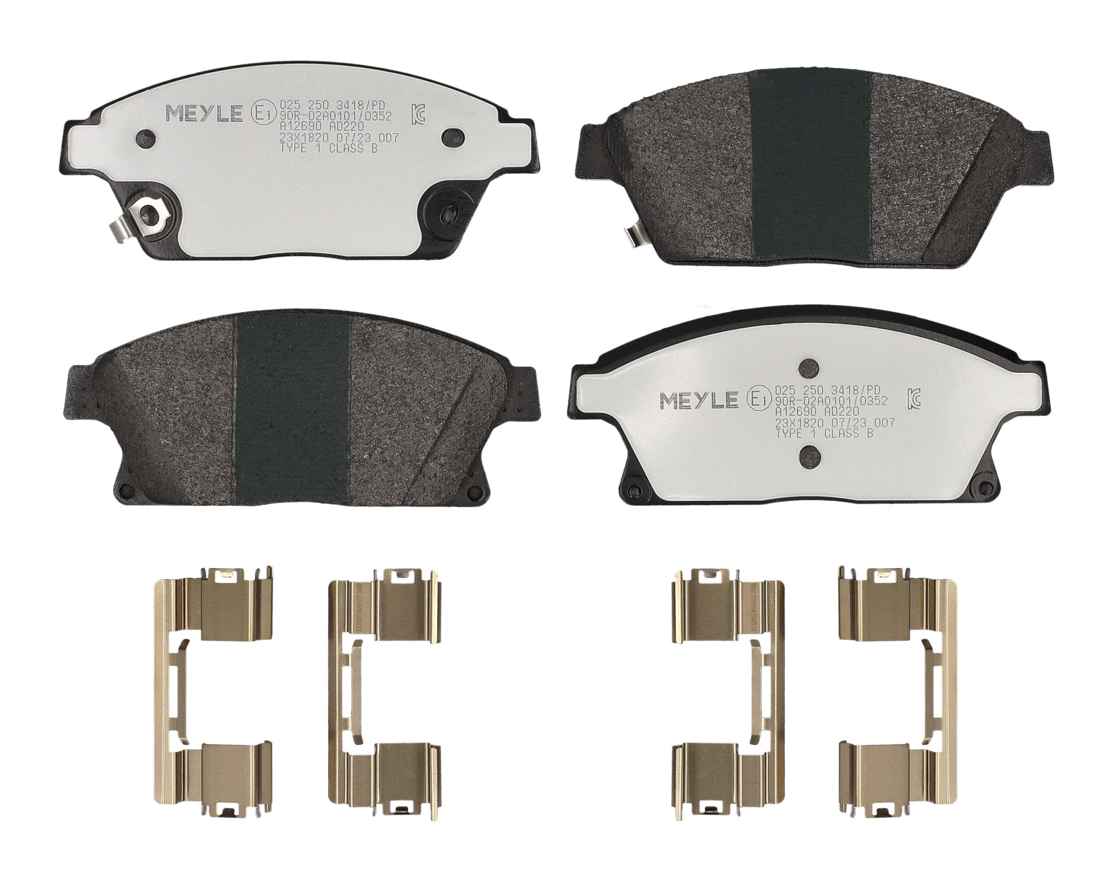 MEYLE Bremseklodser 0252503418pd foraksel for OPEL GENERAL MOTORS CADILLAC