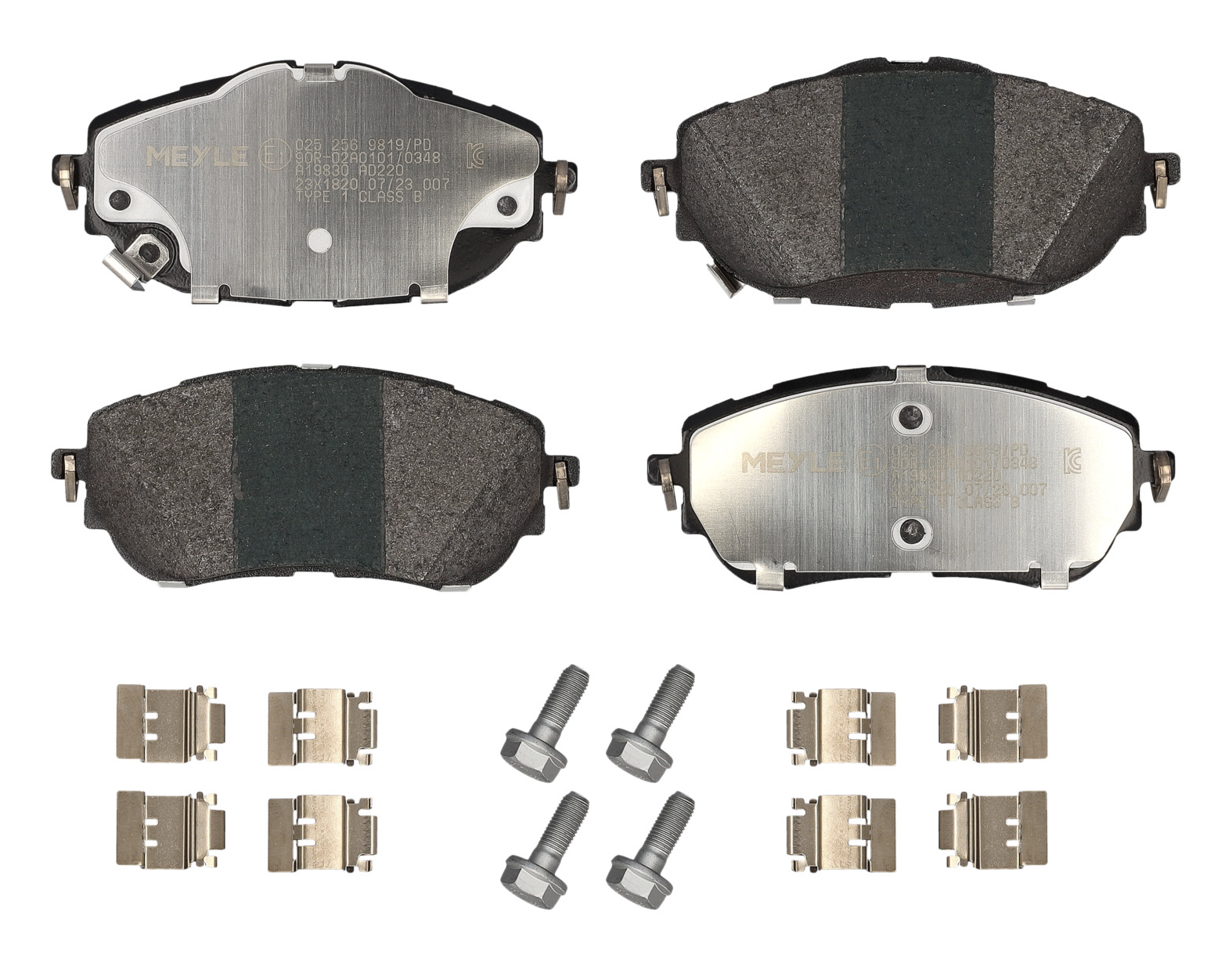 MEYLE Bremseklodser 0252569819pd foraksel for TOYOTA