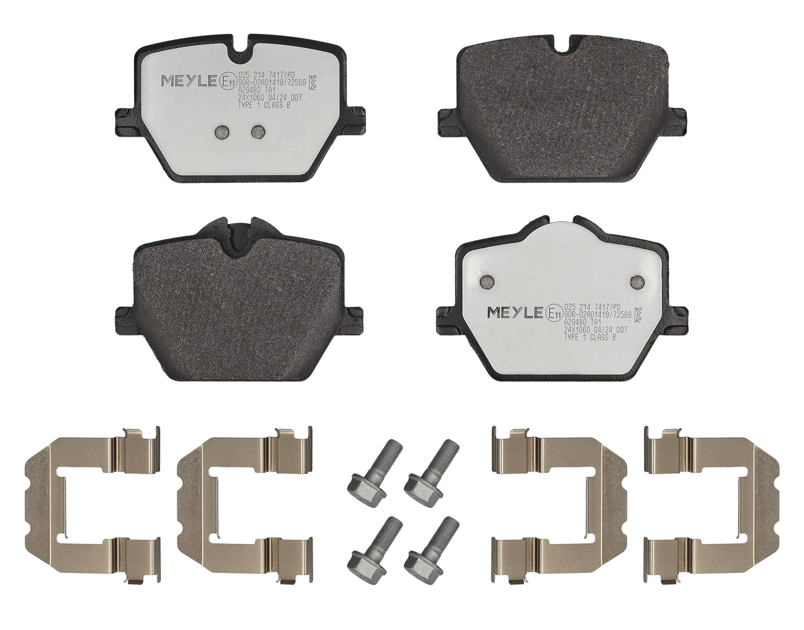 MEYLE Bremseklodser 0252147417pd bagaksel for BMW TOYOTA
