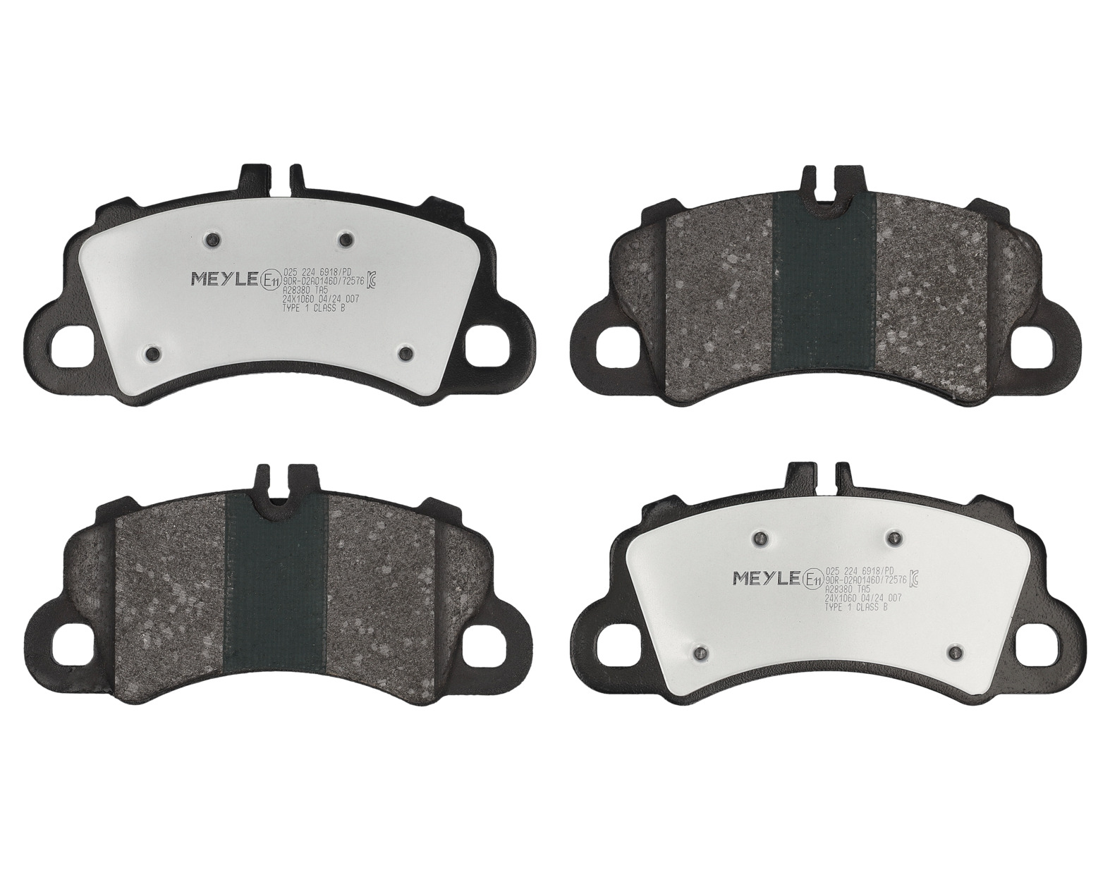 MEYLE Bremseklodser 0252246918pd foraksel for PORSCHE