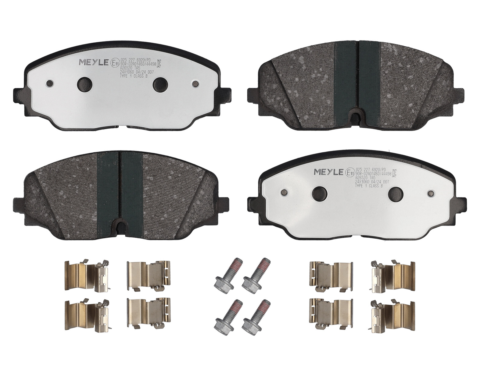 MEYLE Bremseklodser 0252276920pd foraksel for VW