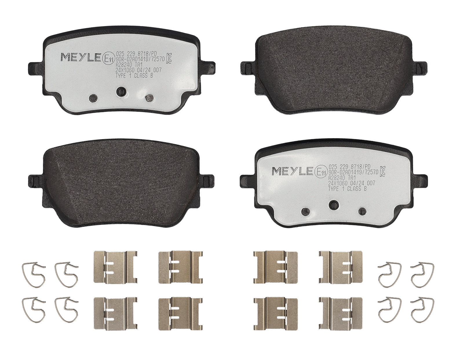 MEYLE Bremseklodser 0252298718pd bagaksel for MERCEDES-BENZ