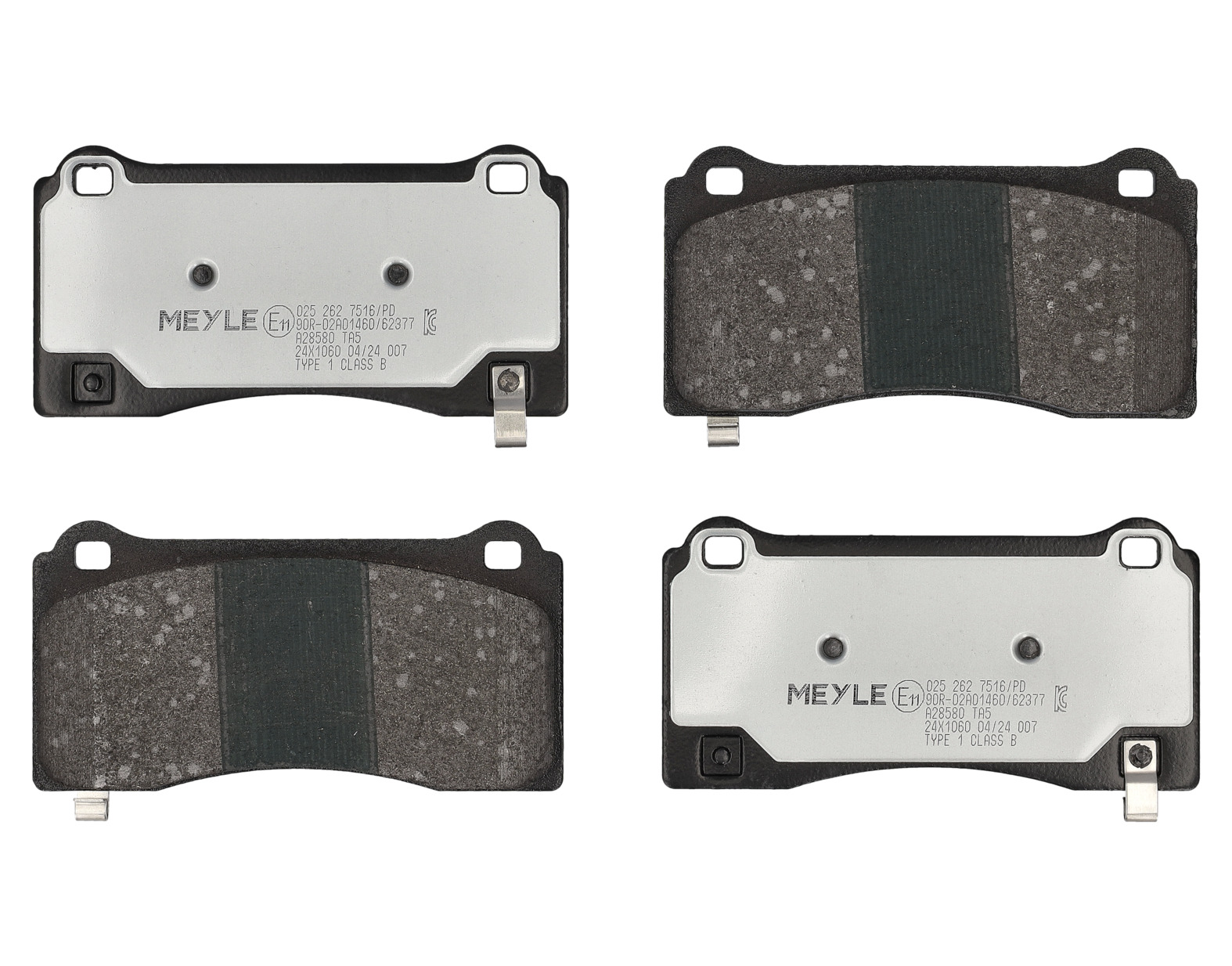 MEYLE Bremseklodser 0252627516pd foraksel for TESLA
