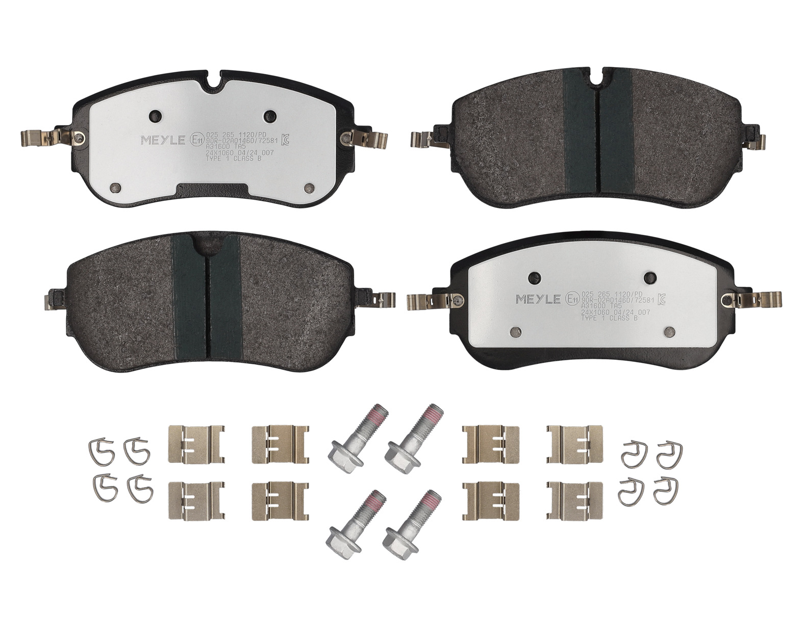 MEYLE Bremseklodser 0252651120pd foraksel for JAGUAR LAND ROVER
