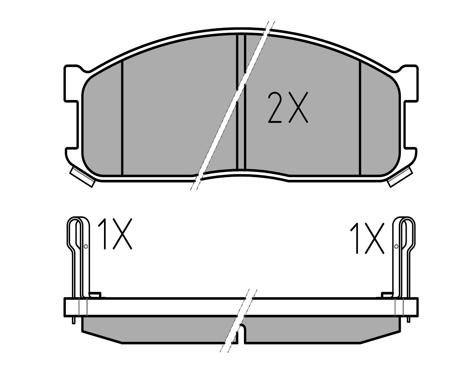 MEYLE Bremseklodser 0252000215w foraksel for MAZDA KIA
