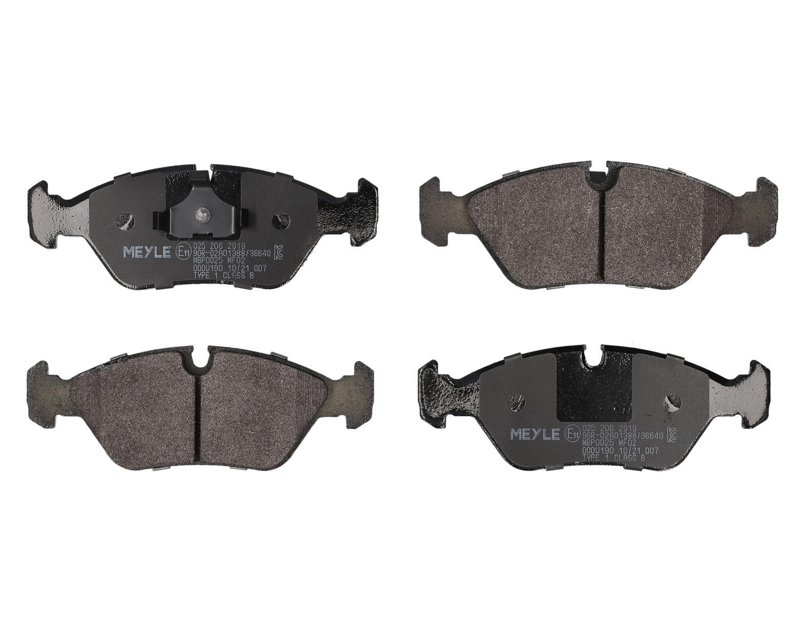 MEYLE Bremseklodser 0252062919 foraksel for BMW PORSCHE