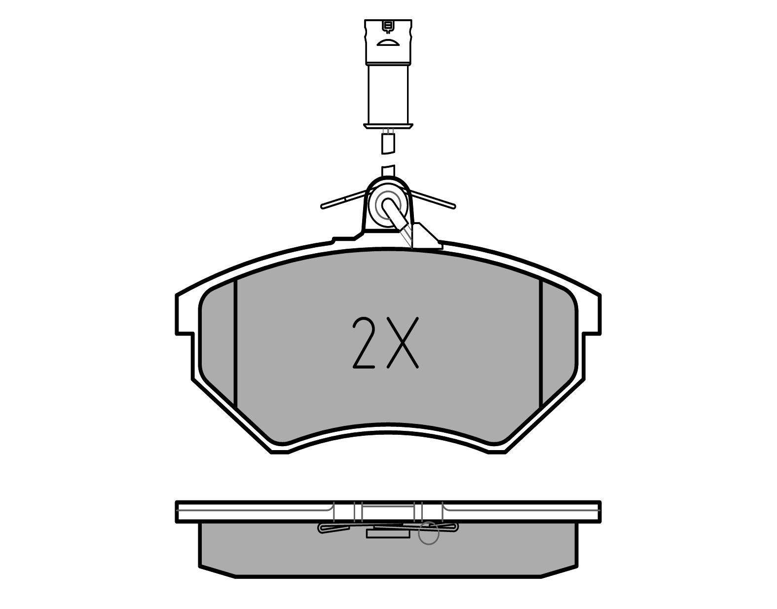 MEYLE Bremseklodser 0252090119w foraksel for AUDI