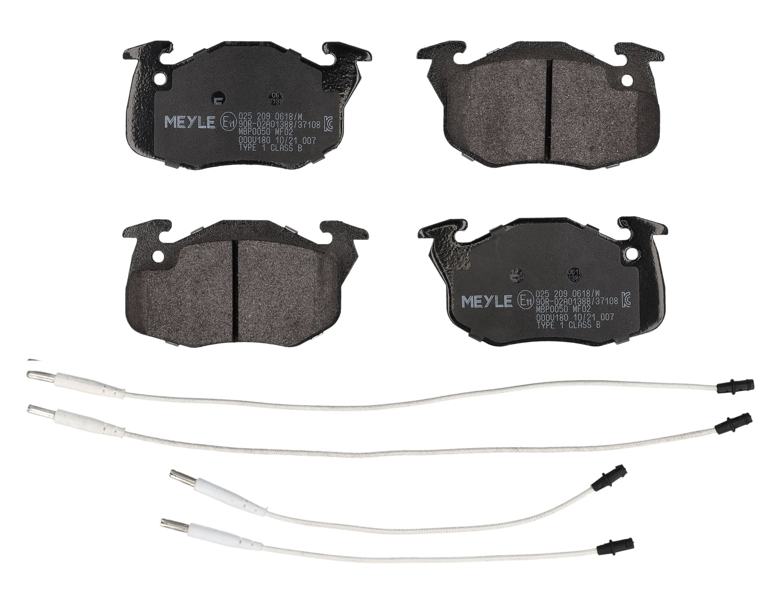 MEYLE Bremseklodser 0252090618w foraksel for PEUGEOT CITROËN