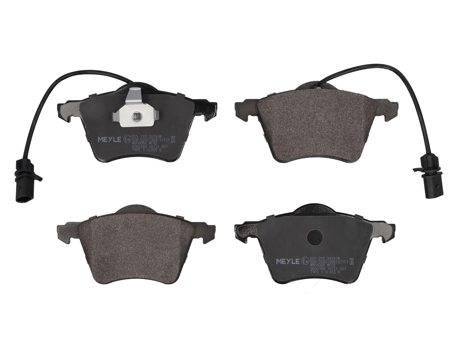 MEYLE Bremseklodser 0252103419w foraksel for VW
