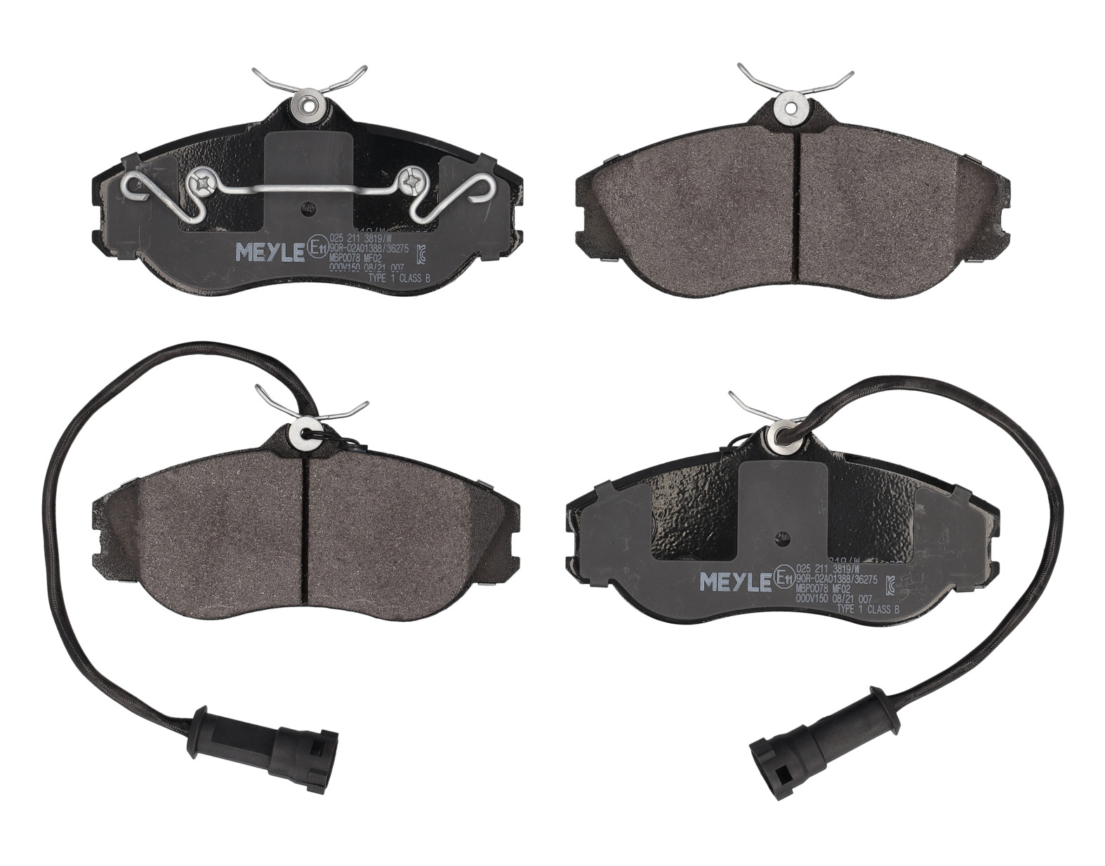 MEYLE Bremseklodser 0252113819w foraksel for AUDI