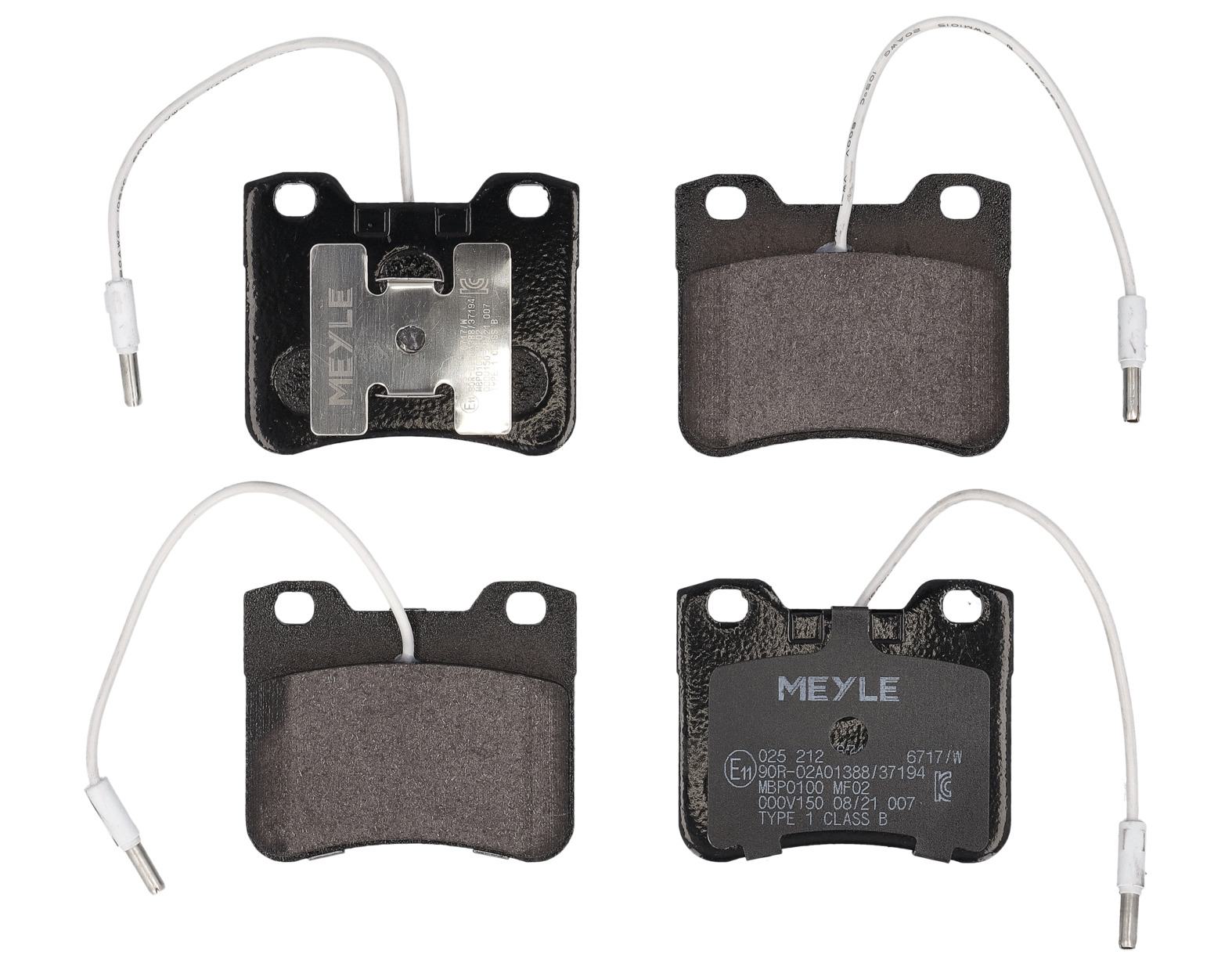 MEYLE Bremseklodser 0252126717w foraksel for CITROËN PEUGEOT