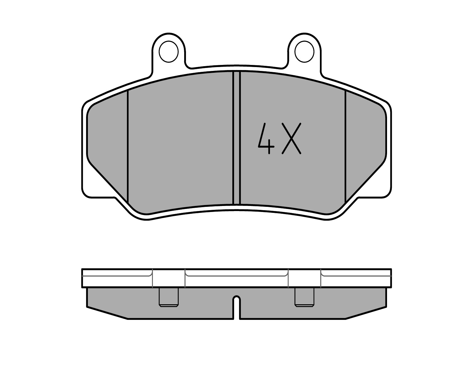 MEYLE Bremseklodser 0252123316 foraksel for VOLVO