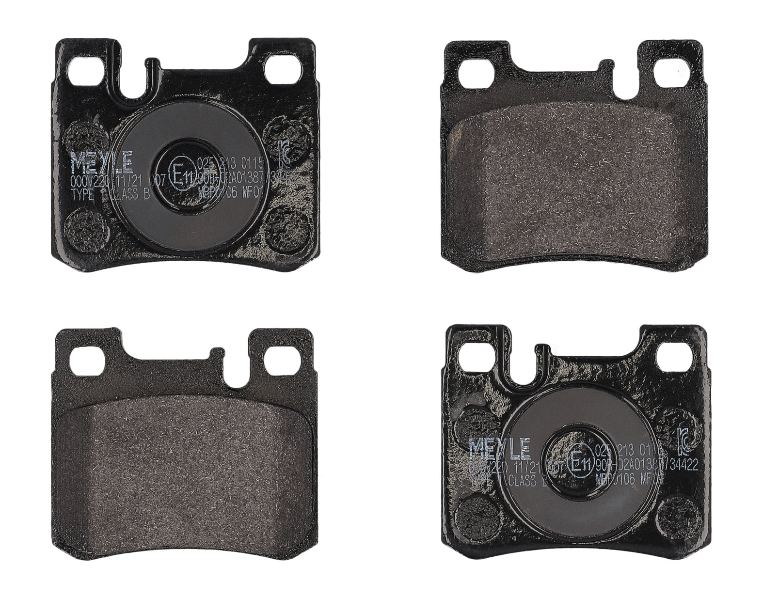 MEYLE Bremseklodser 0252130115 bagaksel for MERCEDES-BENZ