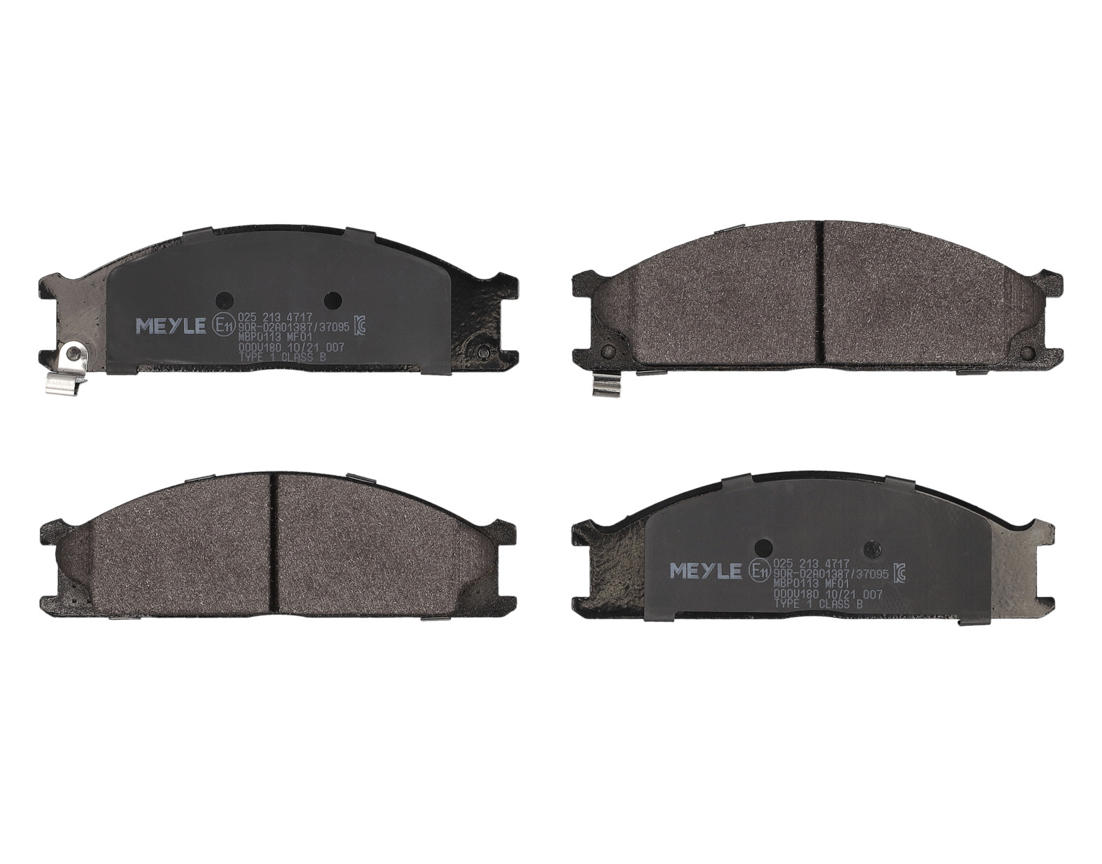 MEYLE Bremseklodser 0252134717 foraksel for NISSAN