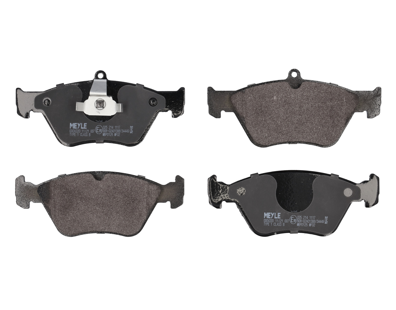 MEYLE Bremseklodser 0252141117 foraksel for VAUXHALL SAAB GENERAL MOTORS