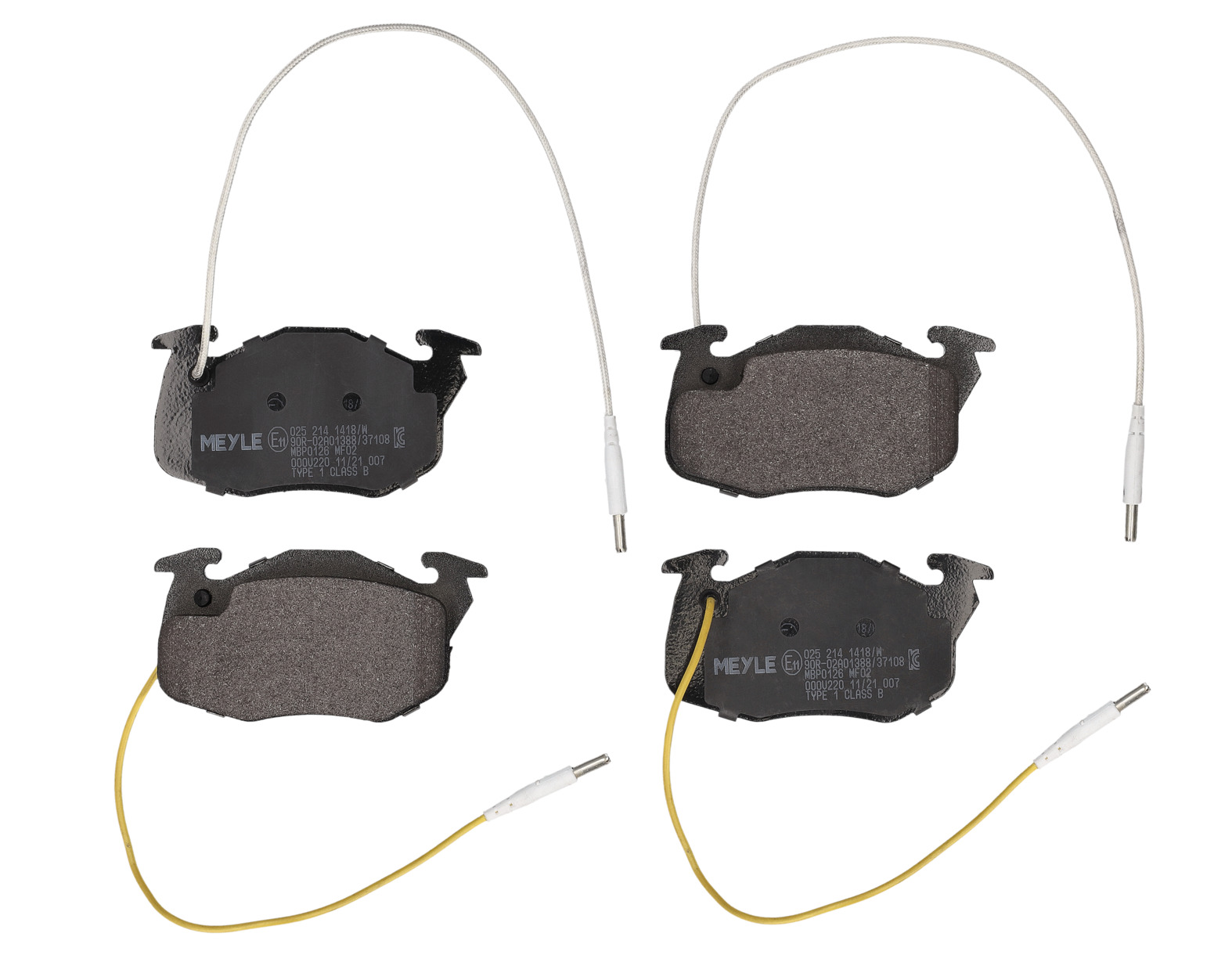 MEYLE Bremseklodser 0252141418w foraksel for PEUGEOT CITROËN