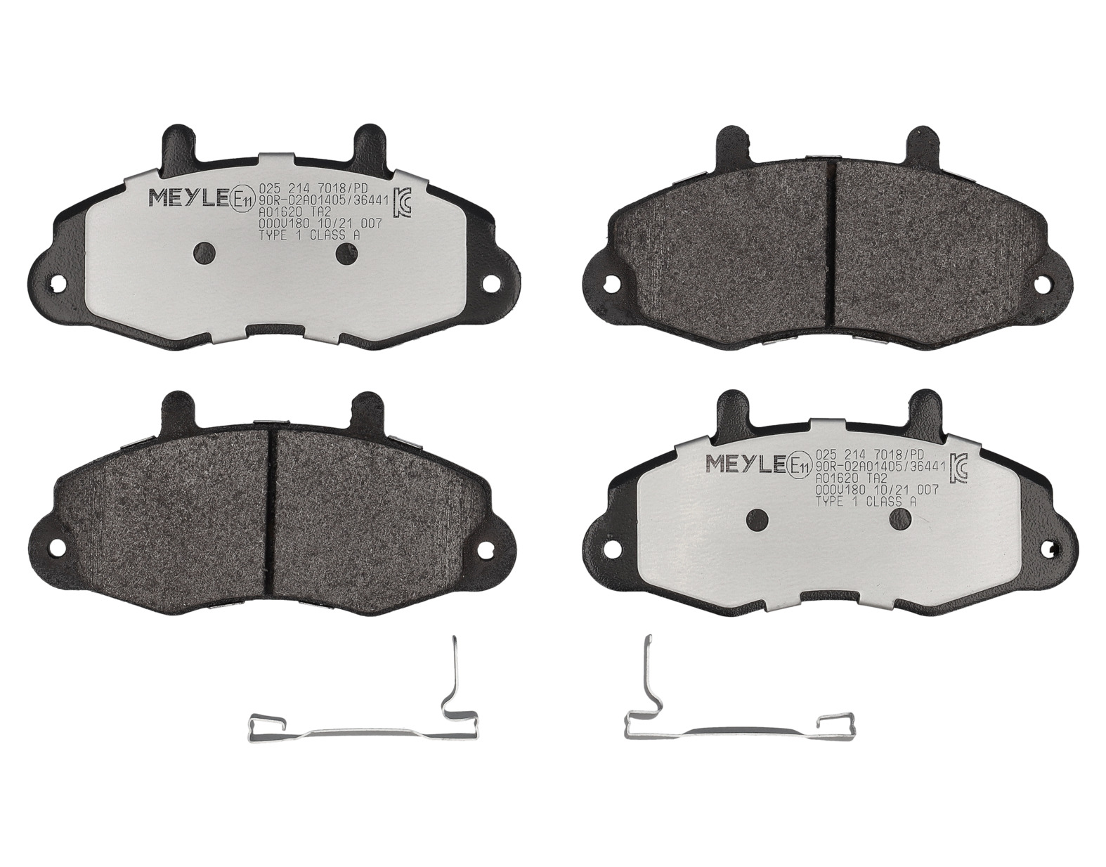 MEYLE Bremseklodser 0252147018pd foraksel for FORD
