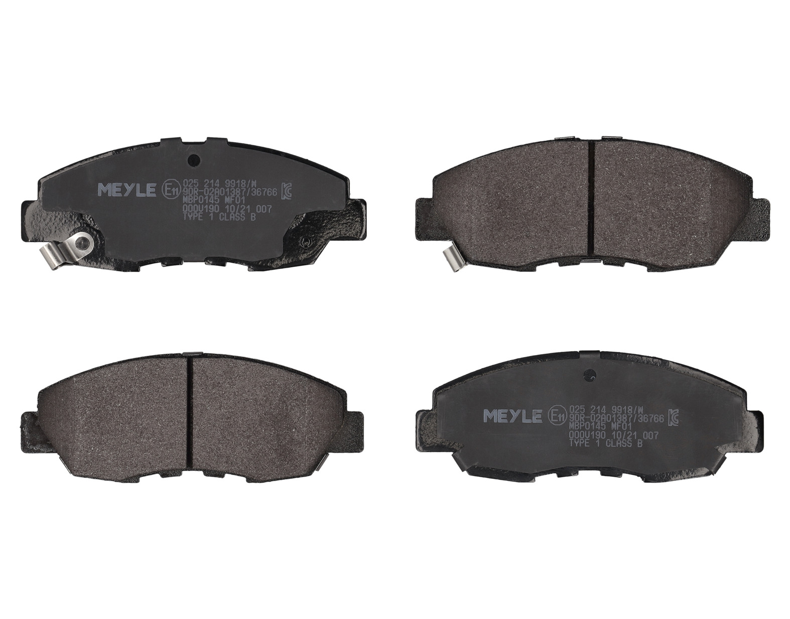 MEYLE Bremseklodser 0252149918w foraksel for HONDA