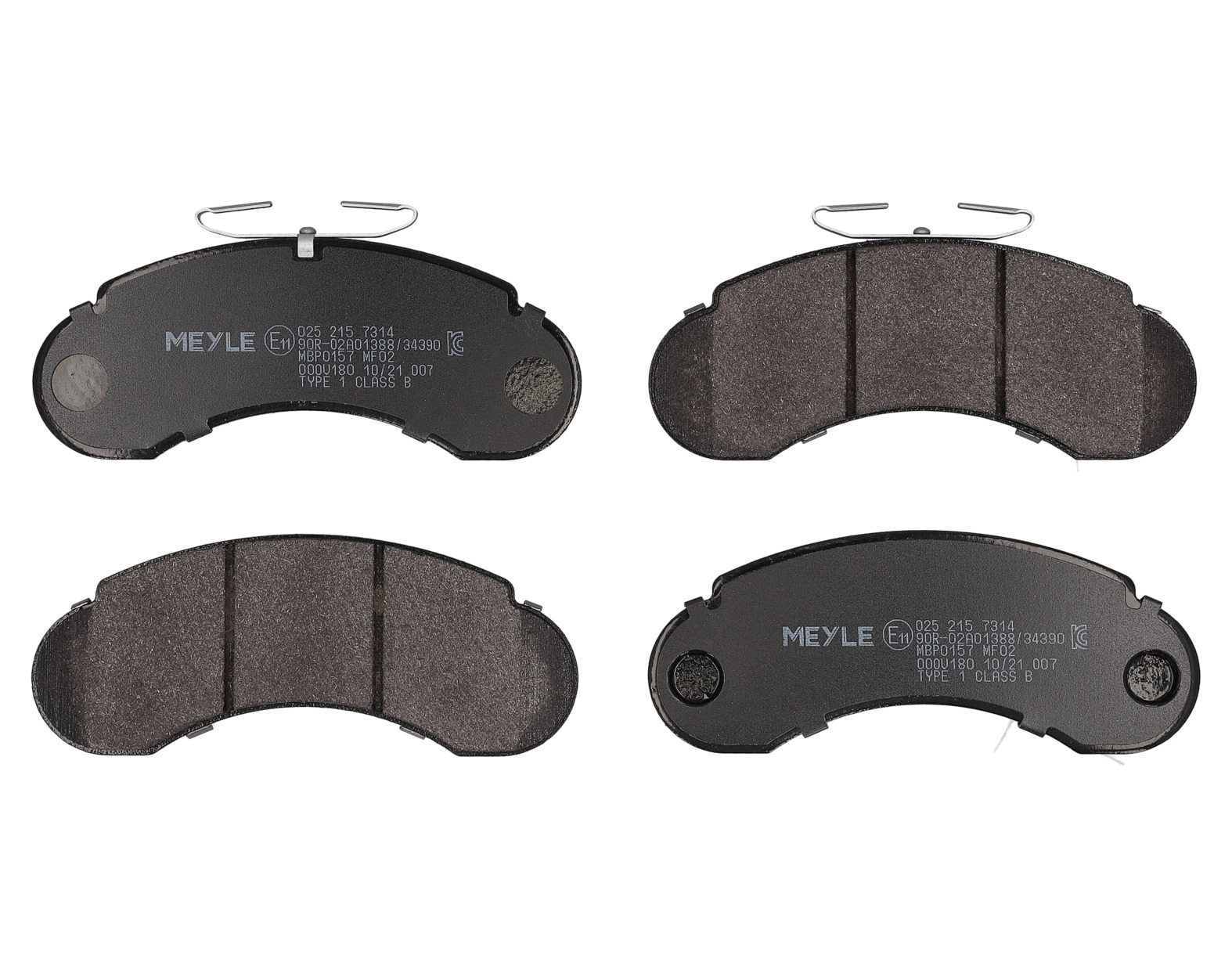 MEYLE Bremseklodser 0252157314 foraksel for MERCEDES-BENZ