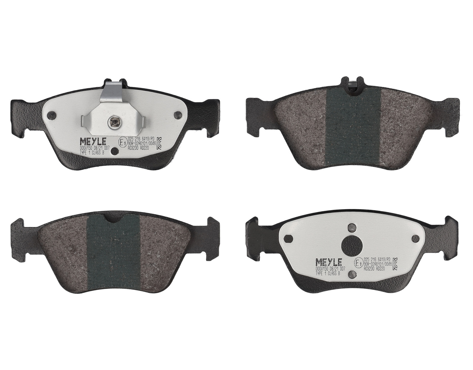 MEYLE Bremseklodser 0252166419pd foraksel for MERCEDES-BENZ
