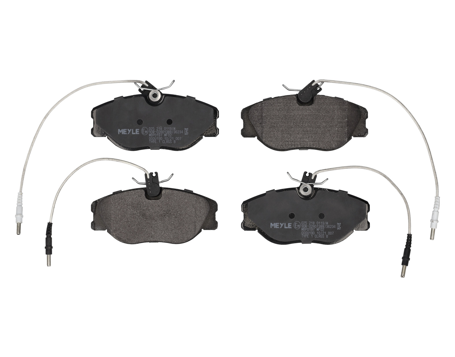 MEYLE Bremseklodser 0252180119w foraksel for PEUGEOT CITROËN LANCIA
