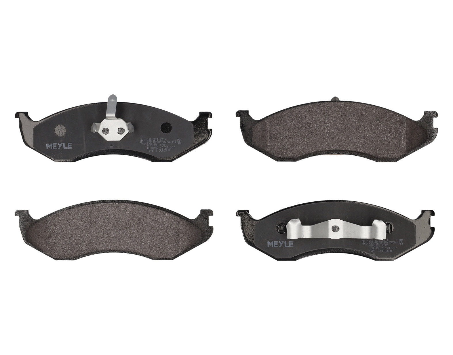 MEYLE Bremseklodser 0252182217 foraksel for JEEP KIA