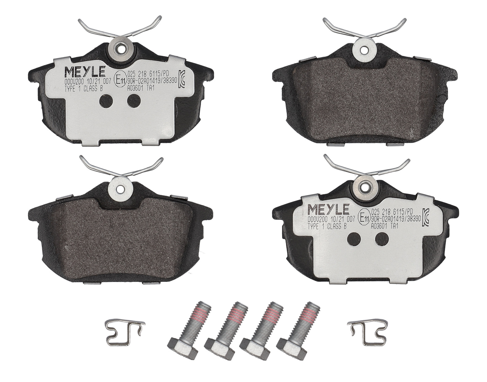 MEYLE Bremseklodser 0252186115pd bagaksel for VOLVO MITSUBISHI SMART