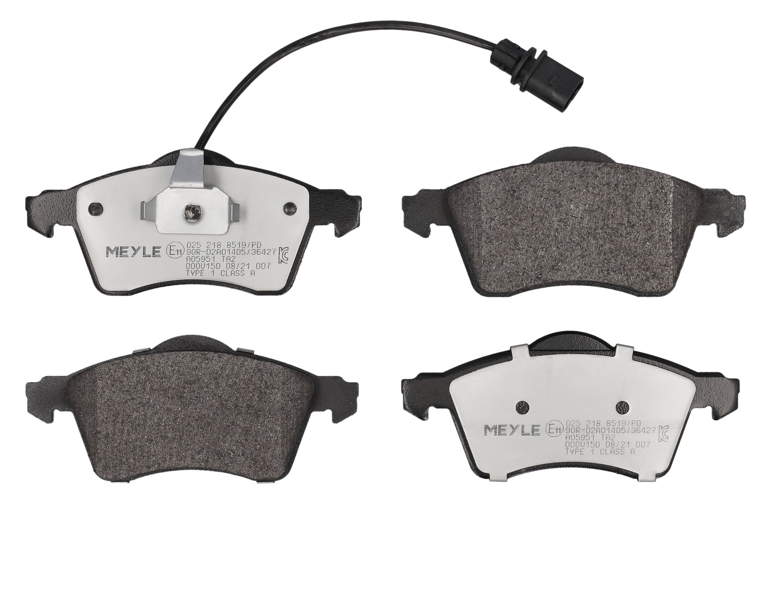 MEYLE Bremseklodser 0252188519pd foraksel for VW