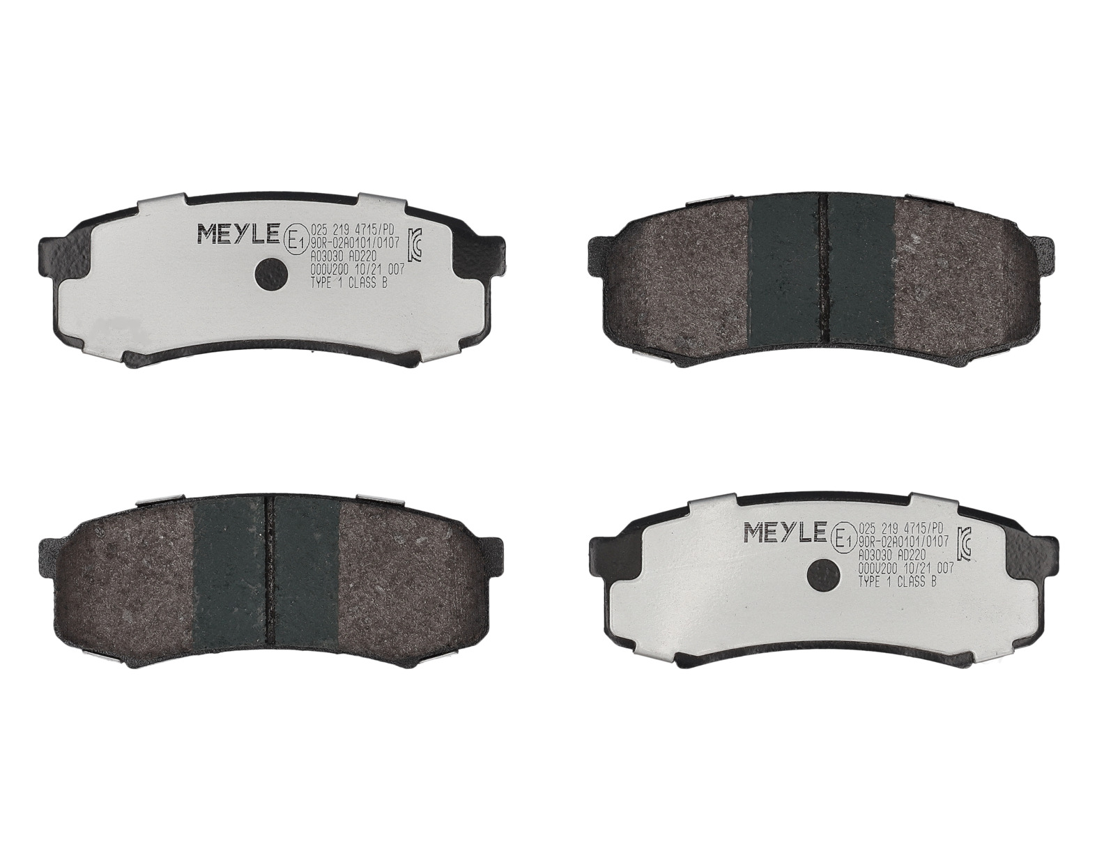 MEYLE Bremseklodser 0252194715pd bagaksel for TOYOTA MITSUBISHI LEXUS