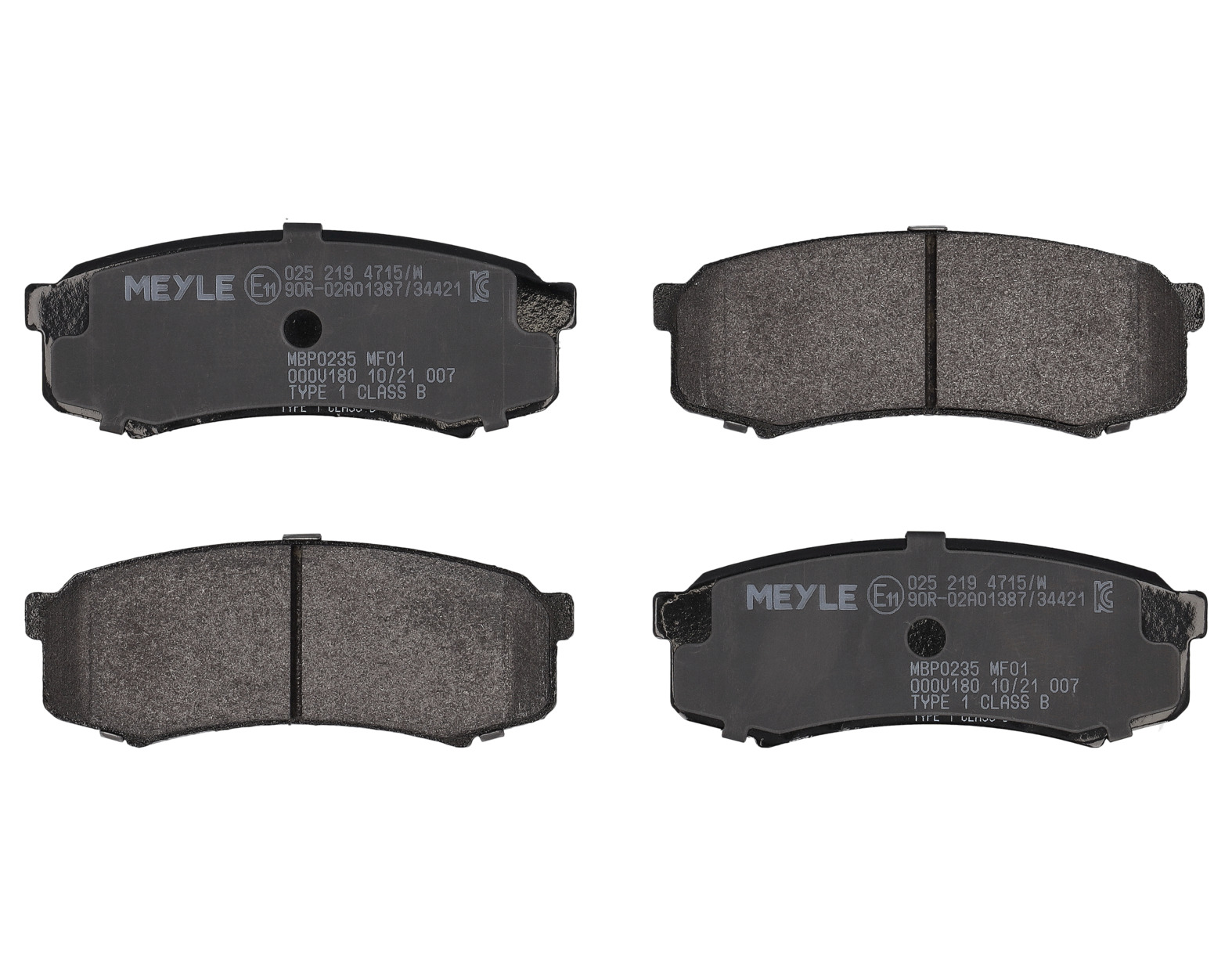 MEYLE Bremseklodser 0252194715w bagaksel for MITSUBISHI LEXUS TOYOTA
