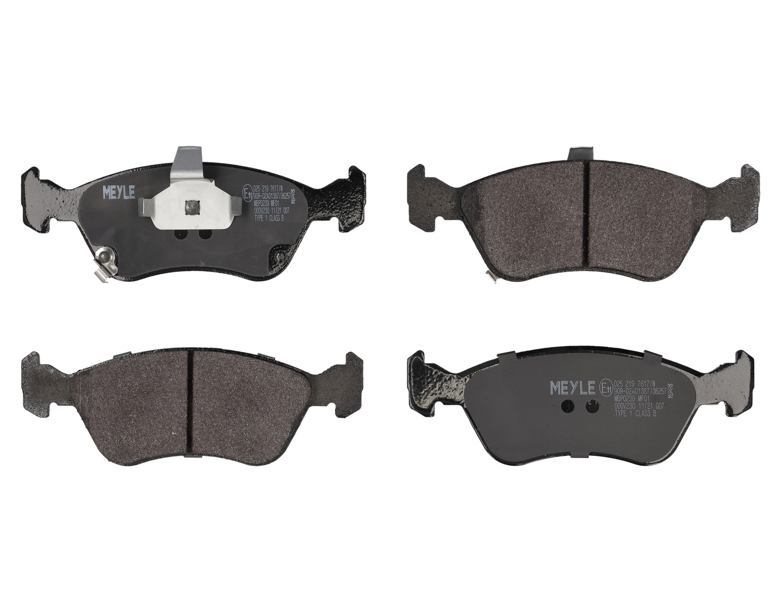 MEYLE Bremseklodser 0252197617w foraksel for TOYOTA