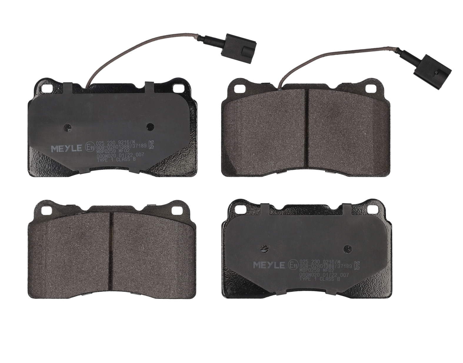 MEYLE Bremseklodser 0252309216w foraksel for ALFA ROMEO LANCIA
