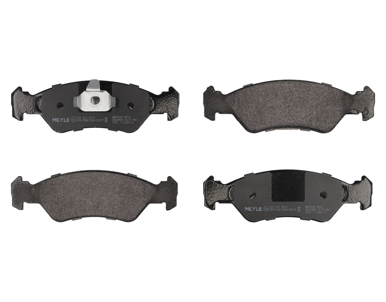 MEYLE Bremseklodser 0252310217 foraksel for FORD MAZDA