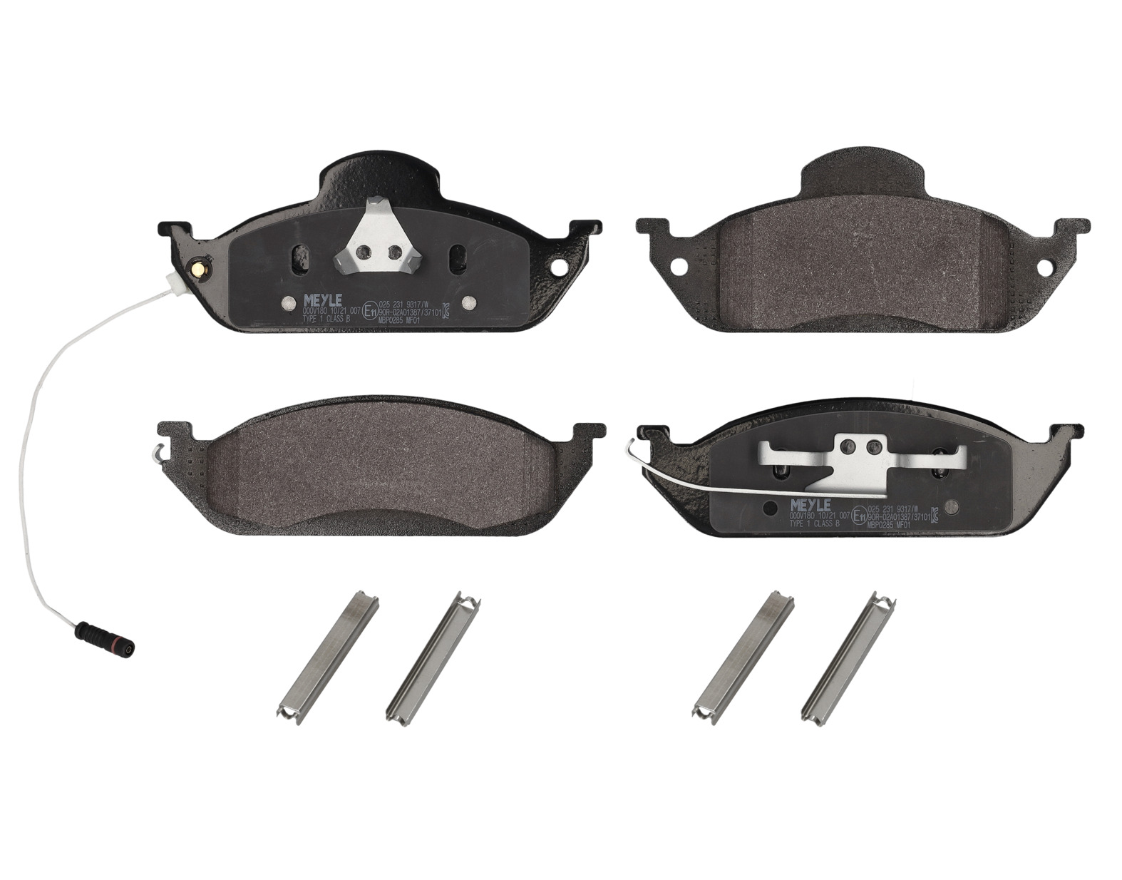 MEYLE Bremseklodser 0252319317w foraksel for MERCEDES-BENZ